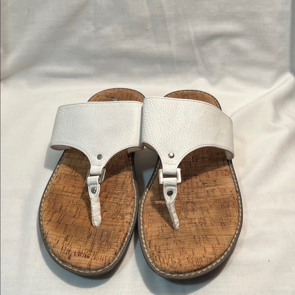A2 by Aerosoles White Cork Sandals